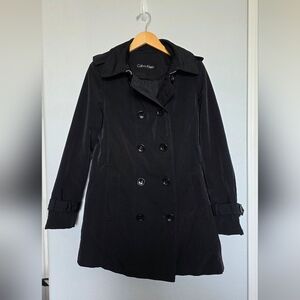 Calvin Klein Women's Black Trench Coat